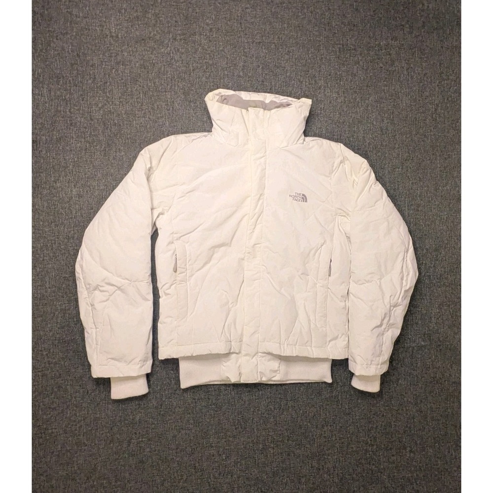 The North Face Women's Jacket Off White Full Zip Medium Heavy Medium Winter Coat